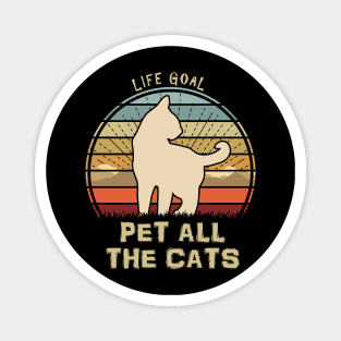 Pet All The Cats Mountains Magnet